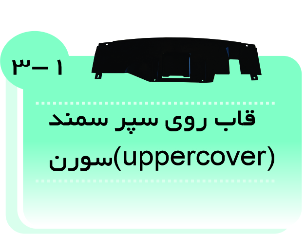 قاب روی سپر جلو سمند سورن (UPPER COVER)