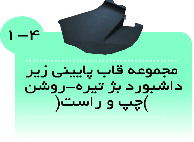 مجموعه قاب پایینی زیرداشبورد 405(بژمانترا و بژتیره)